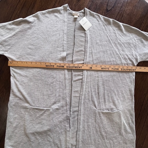 NWT Donni drape front sandwash cardigan neutral colours one size - Picture 13 of 15